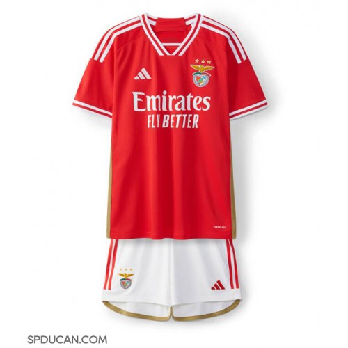 Dječji Nogometni Dres Benfica Domaci 2023-24 Kratak Rukav (+ Kratke hlače)
